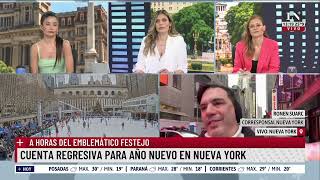 Cuenta regresiva para año nuevo en Nueva York a horas del emblemático festejo [upl. by Rhtaeh]