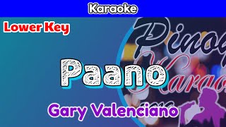 Paano by Gary Valenciano Karaoke  Lower Key [upl. by Aja]