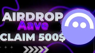 AAVE BEST CRYPTO AIRDROP 2024  TOKEN FREE CLAIM 500 [upl. by Amilah]