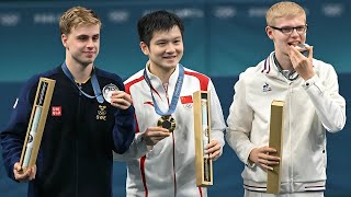 Fan Zhendong wins the table tennis singles title at the Paris Olympics becoming a Grand Slam player [upl. by Stanwin]