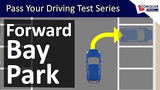 Forward Bay Parking Easy Tips amp Reference Points  Driving Test Manoeuvre in Great Britain [upl. by Leirad]