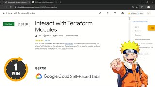 Interact with Terraform Modules  qwiklabs  GSP751 [upl. by Einnaoj]