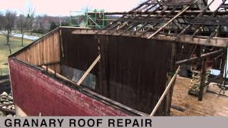 Epoxy repair of a rafter plate in a timber frame barn [upl. by Shaddock]