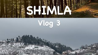 SHIMLA Vlog 3❄️  Last vlog 🌹 [upl. by Aihsekan]