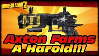 AXTON FARMS THE WORST HAROLD EVERJUST MY LUCK Borderlands 2 Axton Funny Moments [upl. by Ainehs]