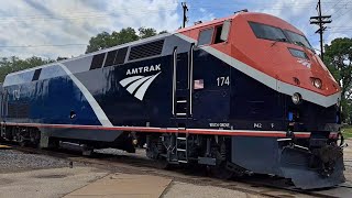 NEW Amtrak Borealis departs LaCrosse WI for Chicago during its FIRST trip [upl. by Monte]