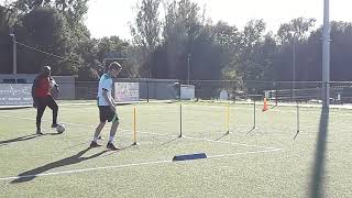 AMAURY DEKEYSER U17 SÉANCE DE PASSES DRILLS À LA DFA 3 [upl. by Suivatal]