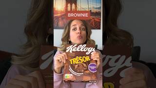 Je goûte les nouvelles céréales Trésor de Kellogg’s goût BROWNIE 🤩😱 [upl. by Anwat]