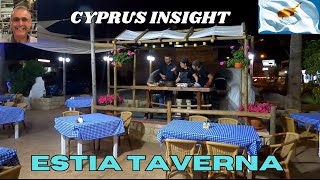 Estia Taverna Protaras Cyprus  Traditional Cyprus Food at its Best [upl. by Claudius]