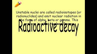 9 Radioactive decay [upl. by Teirtza76]