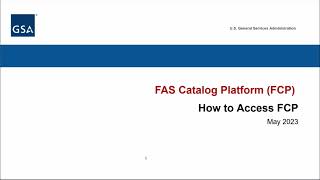 How to Access the FAS Catalog Platform FCP MAS Vendor Training [upl. by Athena]