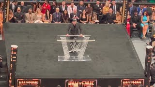 Roman Reigns Inducts Paul Heyman  WWE Hall of Fame 4524 [upl. by Bindman]