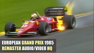 HQ F1 1985 European Grand Prix Brands Hatch Highlights REMASTER AUDIOVIDEO [upl. by Jamilla734]