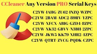 Ccleaner professional any Version Serial Keys 2017 [upl. by Hackathorn955]