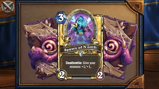 Hearthstone  Card Sounds  Whispers of the old gods  Spawn of NZoth [upl. by Helse]