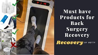 My Favorite Products for L5S1 Laminectomy  Microdiscectomy Recovery  Recovery by Betty [upl. by Sitnalta]