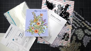 Diamond Press Floral Sprigs Stamps and Dies Review Tutorial So Gorgeous Detailed amp Easy to Use [upl. by Leia]