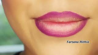 Long Lasting Lipstick Hack Farzana Mithia  লংলাস্টিং লিপস্টিক হ্যাক [upl. by Allerie]