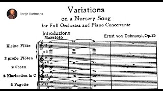 Ernst von Dohnányi  Variations on a Nursery Tune Op 25 1914 [upl. by Conners]