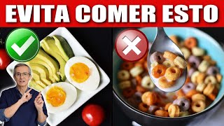 MEJORES y PEORES ALIMENTOS para el DESAYUNO  EFECTOS de COMER procesados y azúcar [upl. by Eelram]