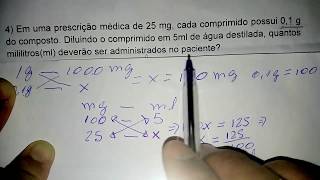 matemática passo a passo fácil técnico em enfermagem regra de três DE UM LIKE E ASSINE O CANAL [upl. by Didi]