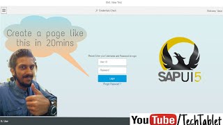 11 SAPUI5 Fiori Tutorial  Login Page in 15mins  XML View [upl. by Licha]