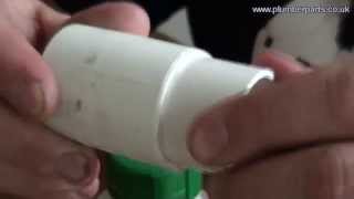 How To Join Plastic PVC Pipe  Plumbing Tips [upl. by Schonthal]