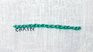 How to do a Chain Stitch [upl. by Kimitri]