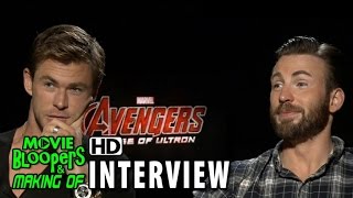 Avengers Age of Ultron 2015 Official Movie Interview  Chris Hemsworth amp Chris Evans [upl. by Dadivitan]