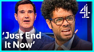 Richard Ayoade Getting ANGRY For 11 Minutes  8 Out of 10 Cats Does Countdown  Channel 4 [upl. by Ibrad100]