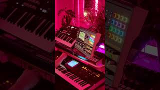 Waldorf Iridium Korg Wavestate and Roland VSynth ambient bit [upl. by Butta]