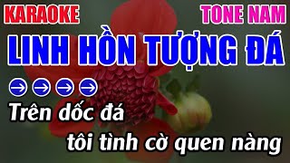 Linh Hồn Tượng Đá Karaoke Tone Nam Karaoke 9999  Beat Mới [upl. by Anniala174]