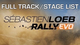 Sebastien Loeb Rally Evo  All Rallies Stages and Tracks Full List [upl. by Chally566]