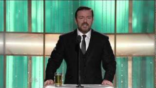 Golden Globes 2011  Ricky Gervais Opening Monologue [upl. by Anhpad1]