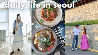 seoul vlog🇰🇷 less than a month until the wedding mom arrived in korea hanbok fitting home cooking [upl. by Peterec863]