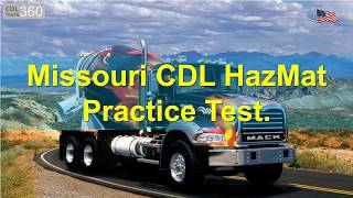 Missouri CDL HazMat Practice Test [upl. by Werna]