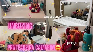 COMPREIII uma PENTEADEIRA😍UNBOXING✨ Penteadeira Ditália 7 Gavetas [upl. by Izak]