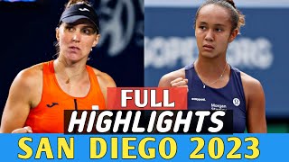 Leylah Fernandez vs Haddad Maia Wta San Diego 2023 Round 1  Full Match Highlights [upl. by Cailly868]