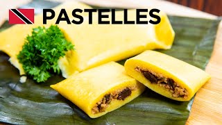 🇹🇹 Pastelle Recipe Beef Chicken Soya by Chef Jeremy Lovell  Foodie Nation [upl. by Sair]