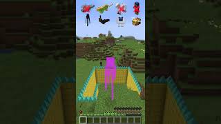 Spike Fall vs Different Mobs shorts meme minecraft [upl. by Florenza]