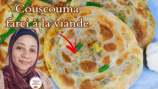 Couscouma farci à la viande hachée  Une revisite gourmande [upl. by Enyleve]