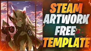 FREE STEAM ARTWORK SHOWCASE TEMPLATE  AFTER EFFECTS PROJECT FILE 2021 ANIMATED  2 [upl. by Yrffoeg]