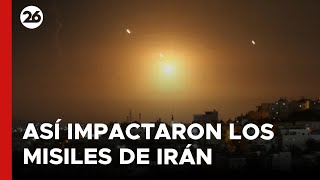 🚨 Así IMPACTARON LOS MISILES DE IRÁN sobre ISRAEL  26Global [upl. by Crista725]