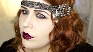 1920s Makeup Tutorial Great Gatsby Flapper [upl. by Eugenides]