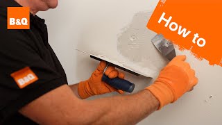 How to patch plaster a wall [upl. by Agarhs]