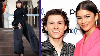 Tom Holland Is Zendayas BIGGEST FAN at Paris Fashion Week [upl. by Wakeen]