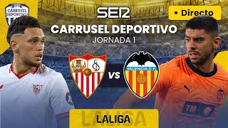 ⚽️ SEVILLA FC  VALENCIA CF EN DIRECTO  LaLiga 2324  Jornada 1 [upl. by Scottie]