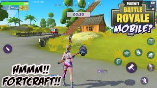 WHAT FORTNITE NO  FORTCRAFT Mobile Gameplay Android  IOS And APK [upl. by Amairam141]