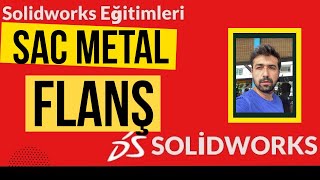 Solidworks Eğitimleri  Sac Metal Taban Flanş Sheet Metal [upl. by Nannek]