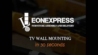 TV Wall Mounting in 30 sec Professional TV Installation Toronto GTA [upl. by Eilahs947]